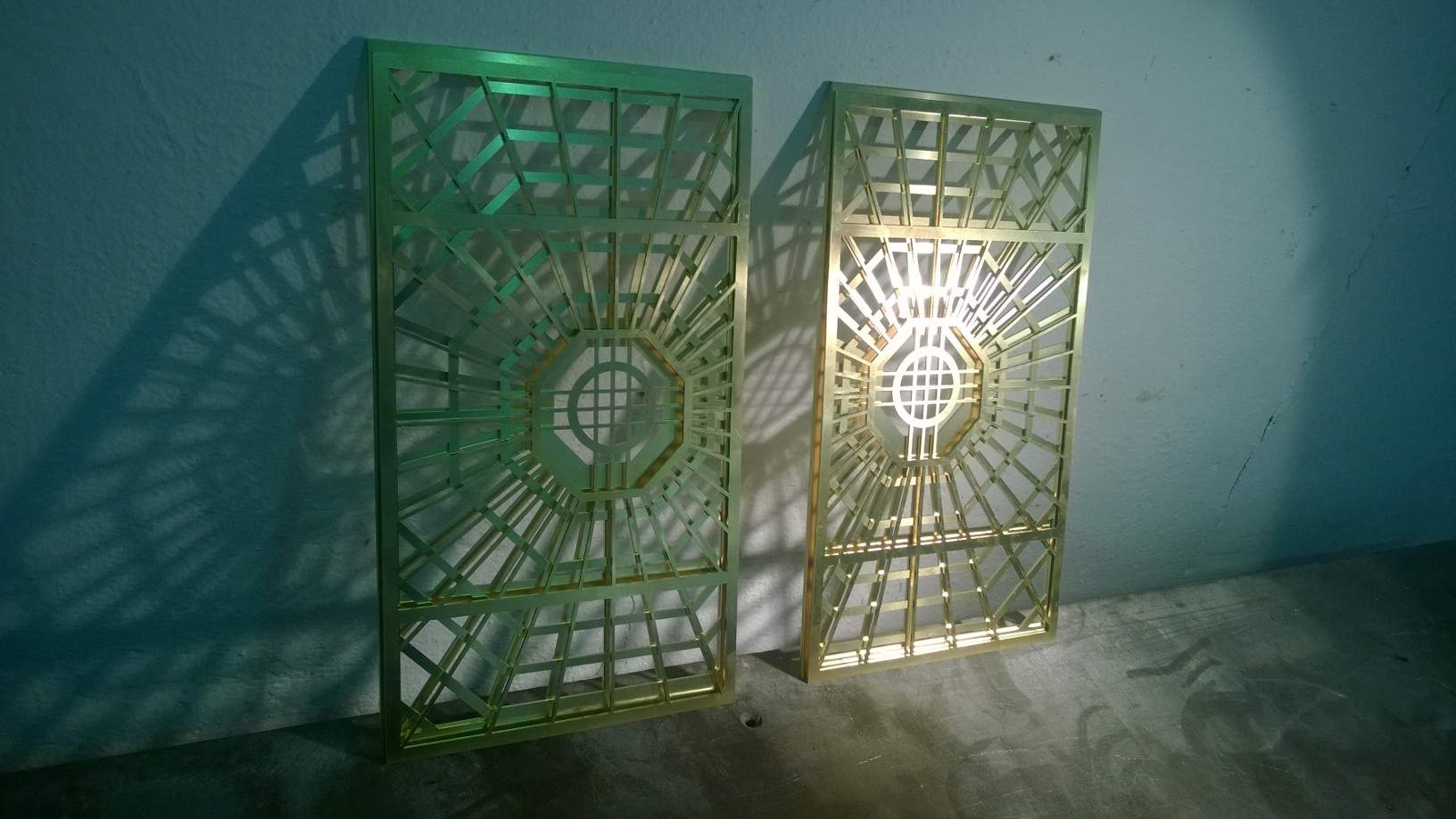 Laser Cut Brass Plates at Wheeler Fabrications, Birmingham