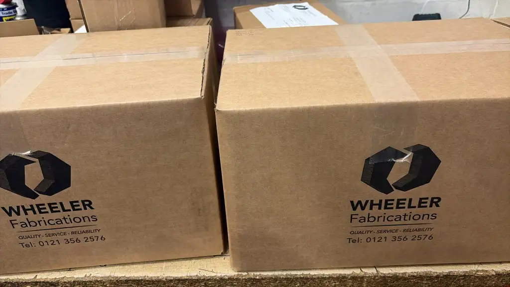 Two sealed Wheeler Fabrications boxes, inspected and packaged neatly for dispatch